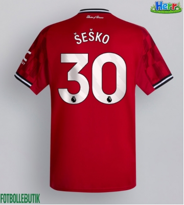Manchester United Benjamin Sesko #30 Hemmatröja 2025-26 Kortärmad